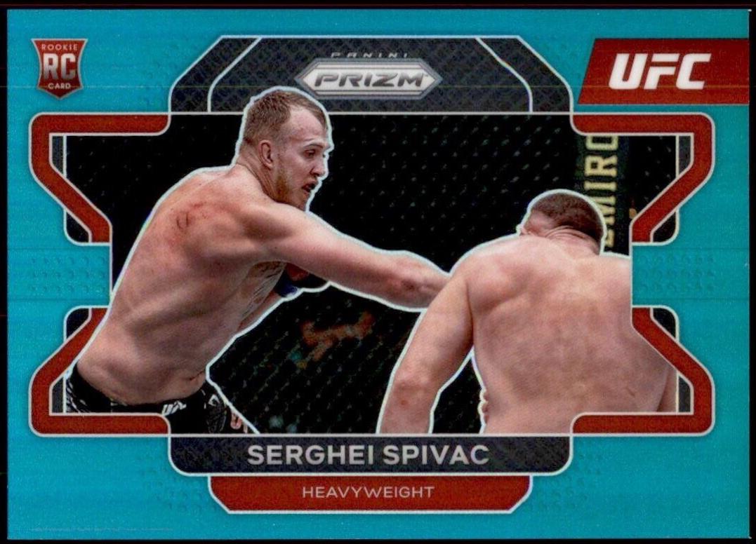 Serghei Spivac 2022 Panini Prizm UFC Base #70 Teal