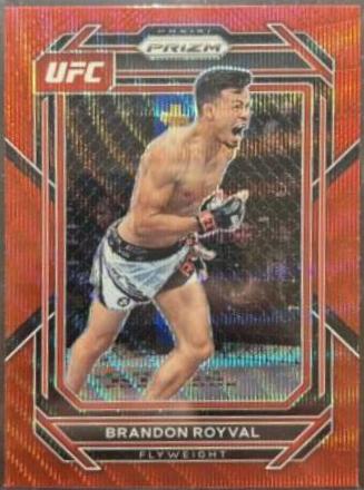 Brandon Royval 2023 Panini Prizm UFC Base #133 Ruby Wave