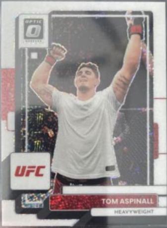 Tom Aspinall 2023 Panini Donruss Optic UFC Base #37 White Sparkle