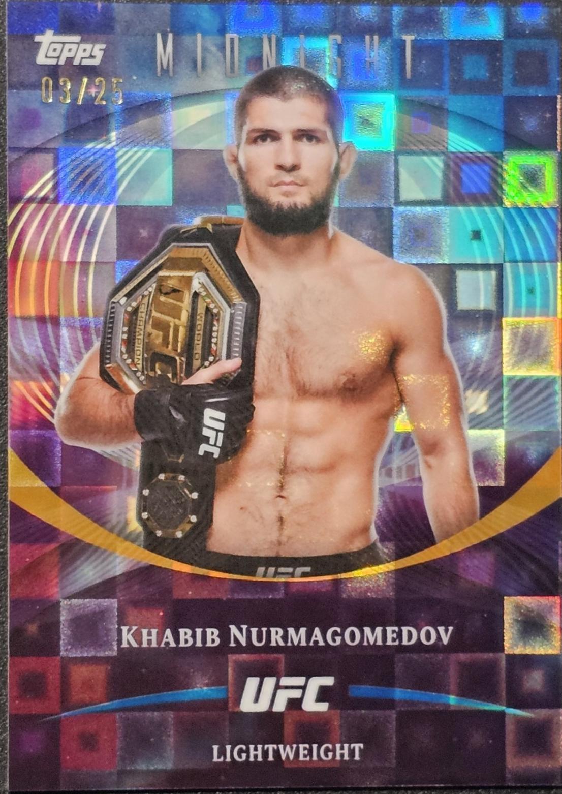 Khabib Nurmagomedov 2026 Topps Midnight UFC Base #8 Moonrise