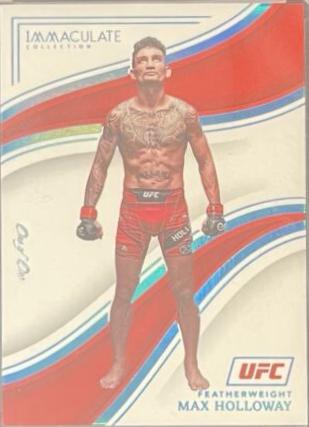 Max Holloway 2023 Panini Immaculate Collection UFC Base #27 Platinum