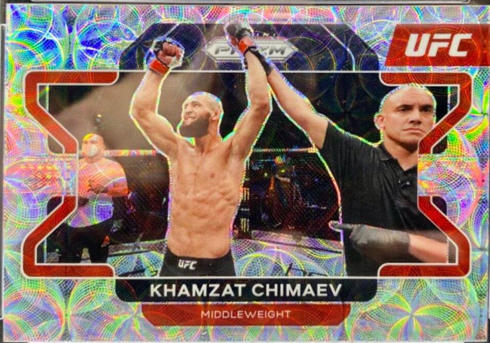 Khamzat Chimaev 2022 Panini Prizm UFC Base #94 Premium