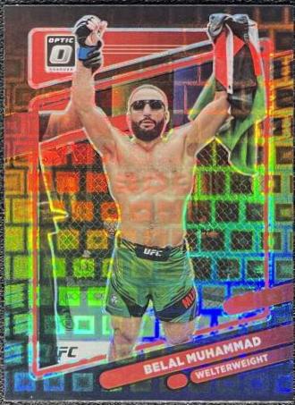 Belal Muhammad 2022 Panini Donruss Optic UFC Base #59 Black Pandora