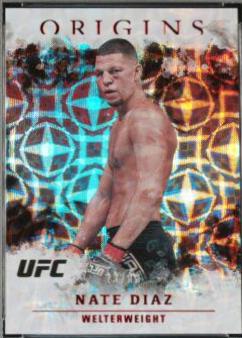 Nate Diaz 2021 Panini Chronicles UFC Base Origins #37 Platinum