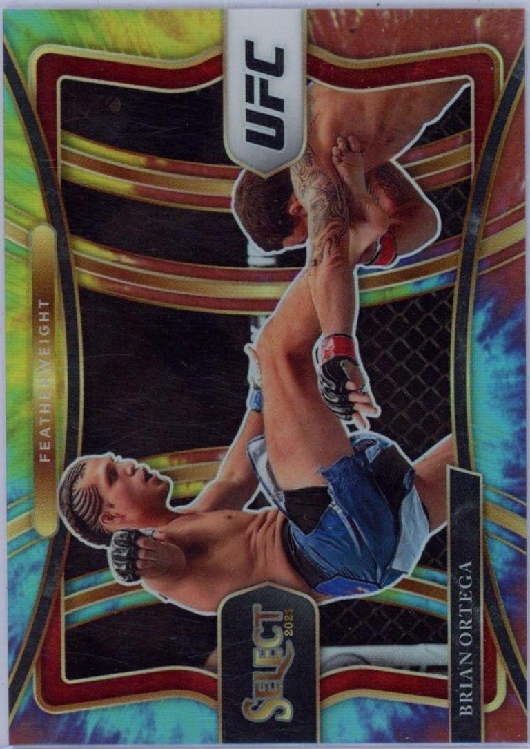 Brian Ortega 2021 Panini Select UFC Premier Level #173 Tie Dye
