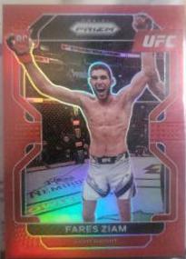 Fares Ziam 2022 Panini Prizm UFC Base #143 Red