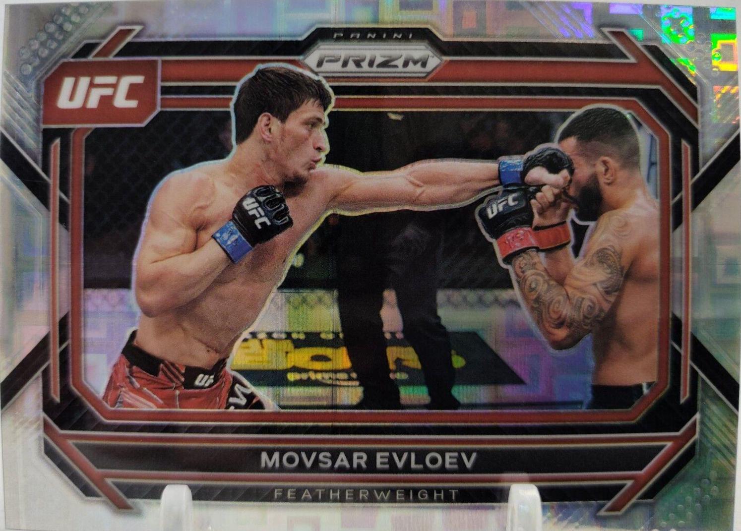 Movsar Evloev 2023 Panini Prizm UFC Base #29 Silver
