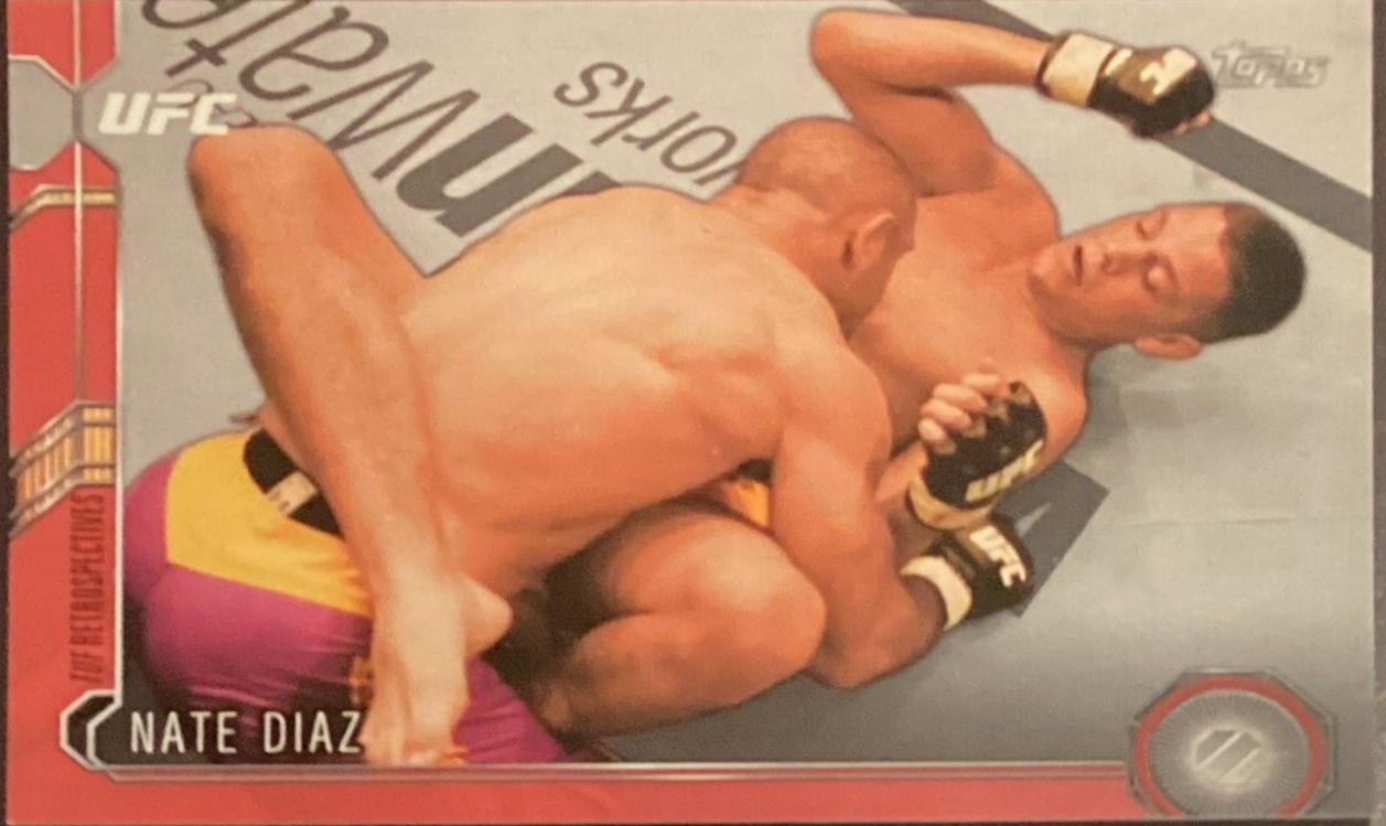 Nate Diaz 2015 Topps UFC Chronicles Base #52 Red