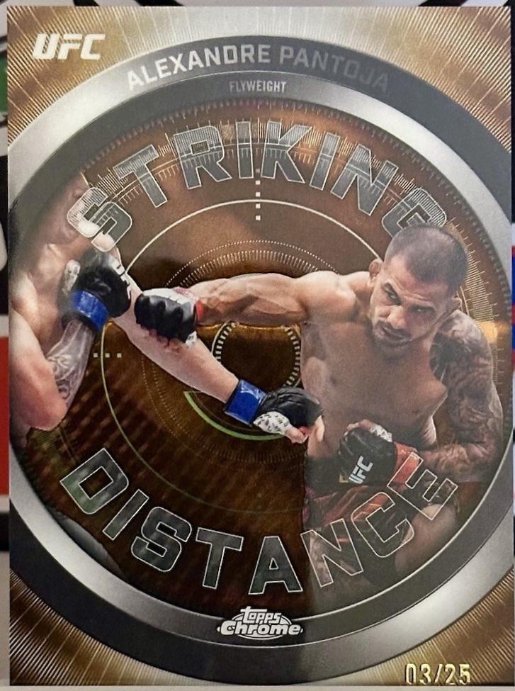 Alexandre Pantoja 2026 Topps Chrome UFC Striking Distance #SD-6 Orange Refractor