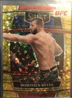Dominick Reyes 2022 Panini Select UFC Concourse #48 Gold Disco
