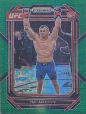 Natan Levy 2023 Panini Prizm UFC Base #176 Green Pulsar