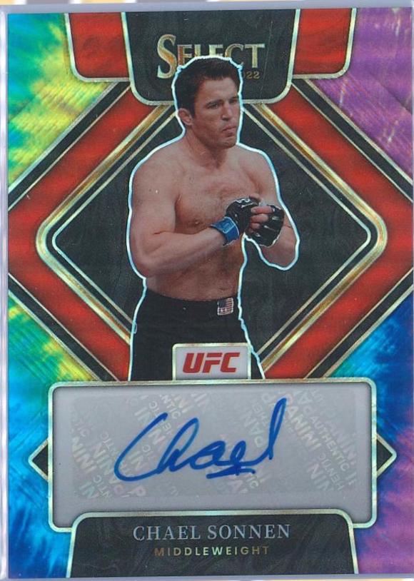 Chael Sonnen 2022 Panini Select UFC Signatures #14 Tie Dye