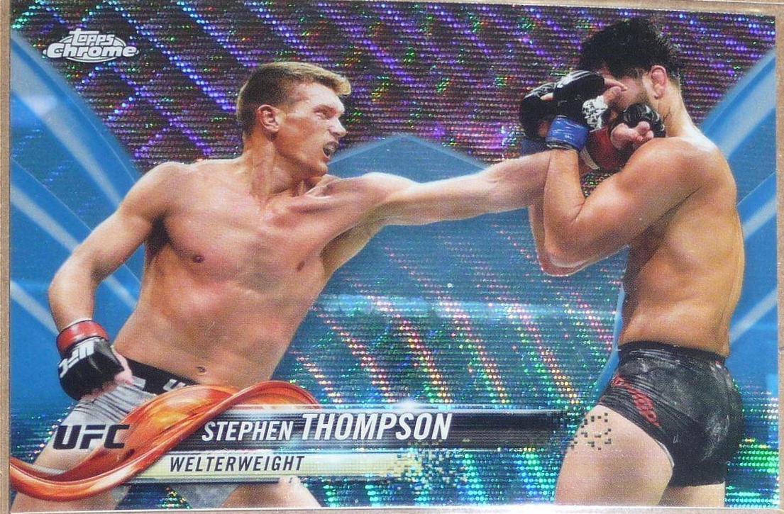 Stephen Thompson 2018 Topps Chrome UFC Base #54 Blue Wave