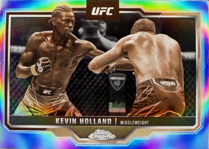 Kevin Holland 2025 Topps Chrome UFC Base #110 Sepia Refractor