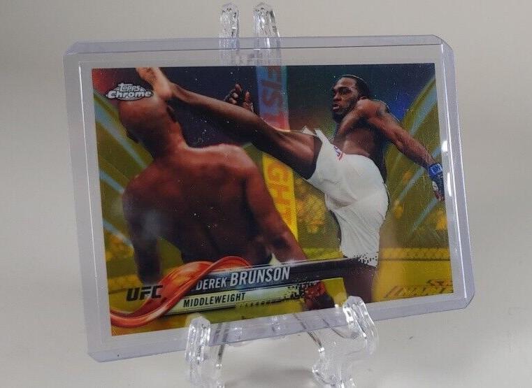 Derek Brunson 2018 Topps Chrome UFC Base #66 Gold