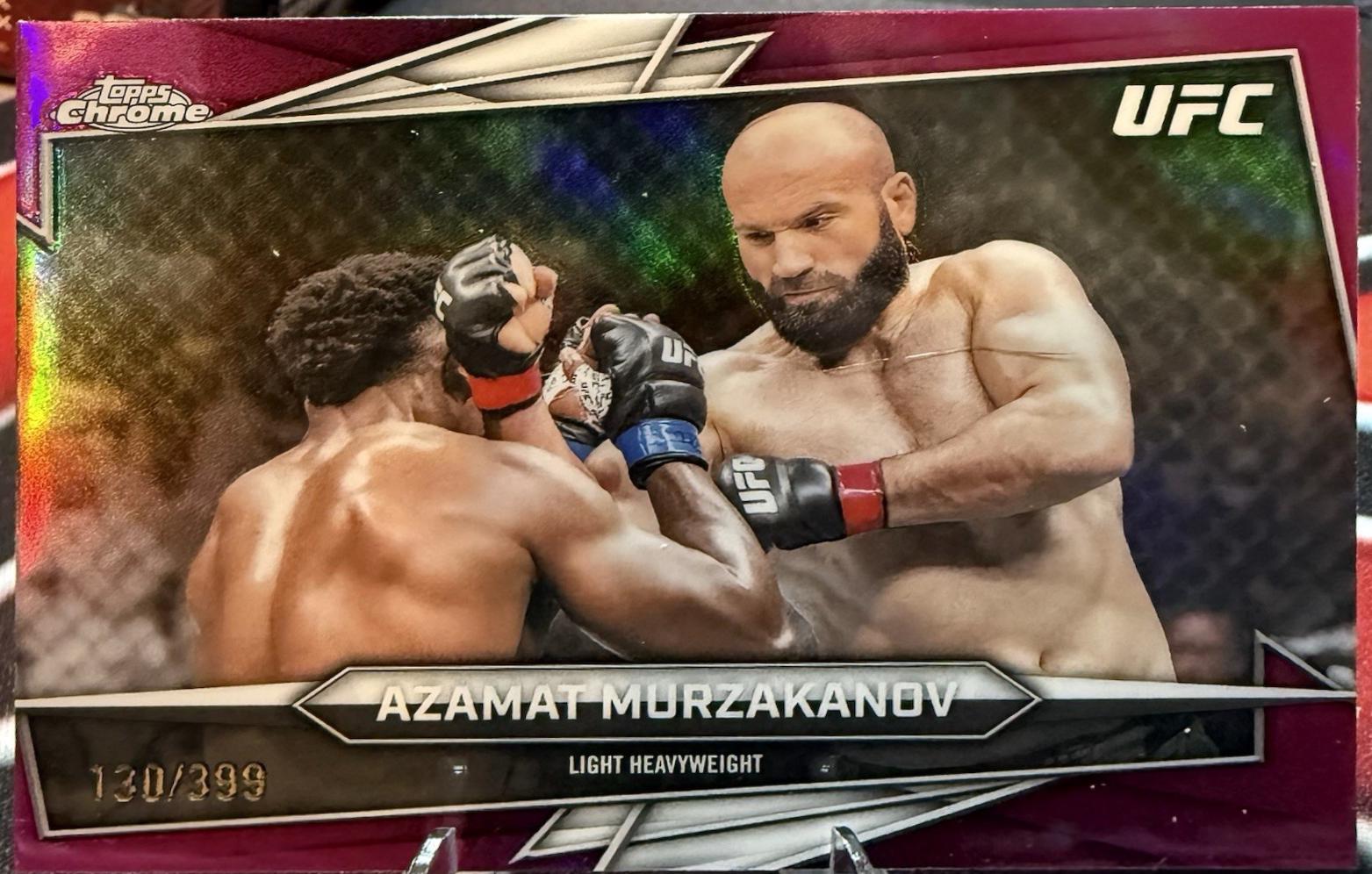 Azamat Murzakanov 2026 Topps Chrome UFC Base #19 Magenta Refractor