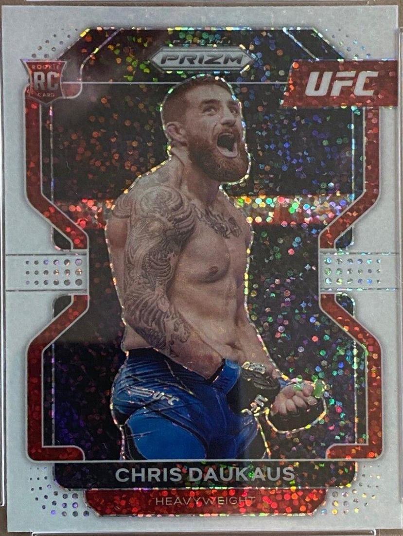 Chris Daukaus 2022 Panini Prizm UFC Base #199 White Sparkle