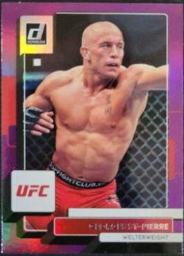 Georges St-Pierre 2023 Panini Donruss UFC Base #171 Purple Laser