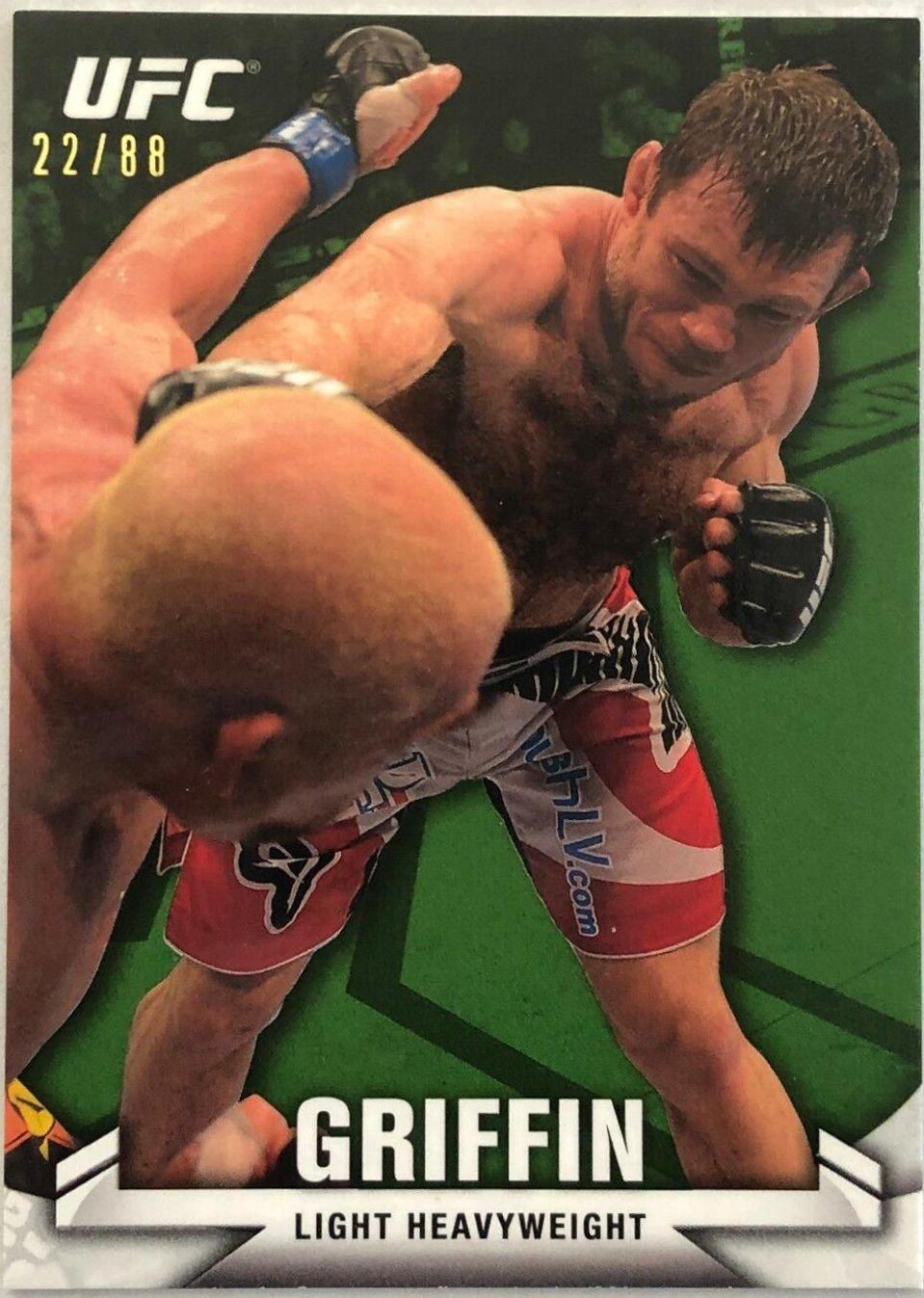 Forrest Griffin 2013 Topps UFC Knockout Base #57 Green