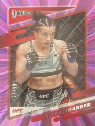 Maycee Barber 2022 Panini Donruss UFC Base #133 Purple Laser