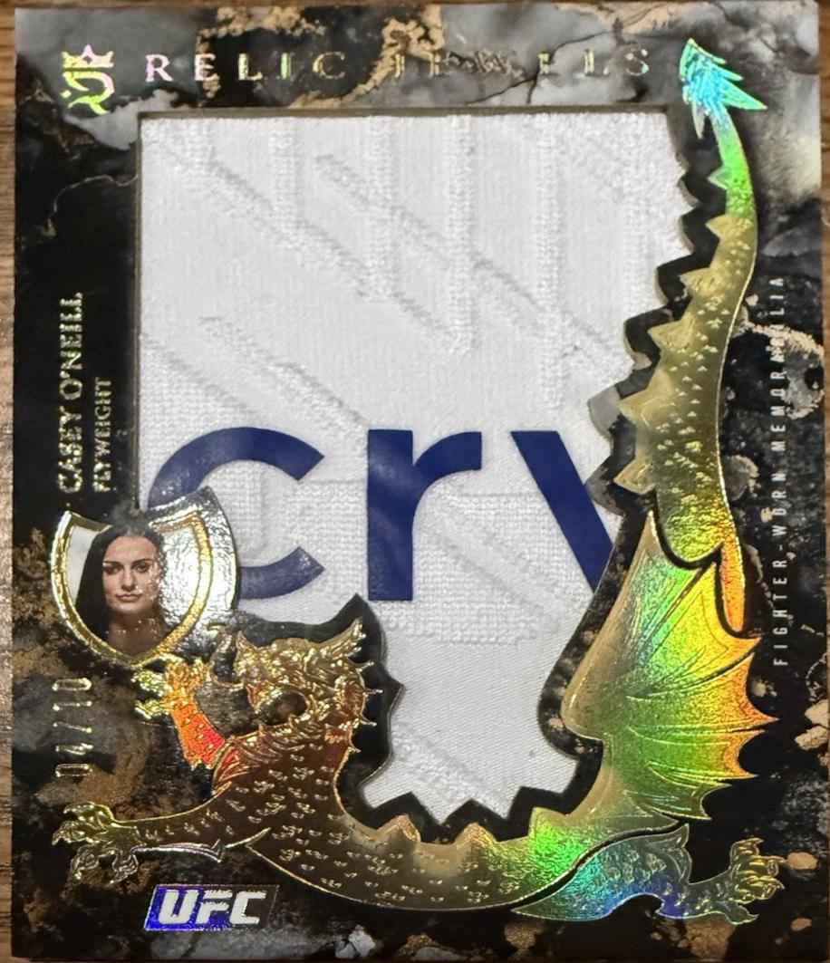Casey O'Neill 2025 Topps Royalty UFC Relic Jewels #RJ-CO Gold