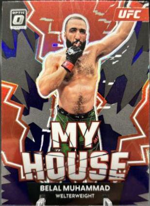 Belal Muhammad 2023 Panini Donruss Optic UFC My House #10 Purple