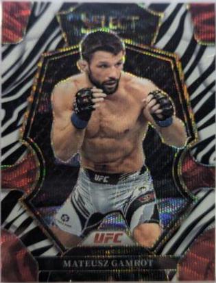 Mateusz Gamrot 2023 Panini Select UFC Premier Level #186 Zebra