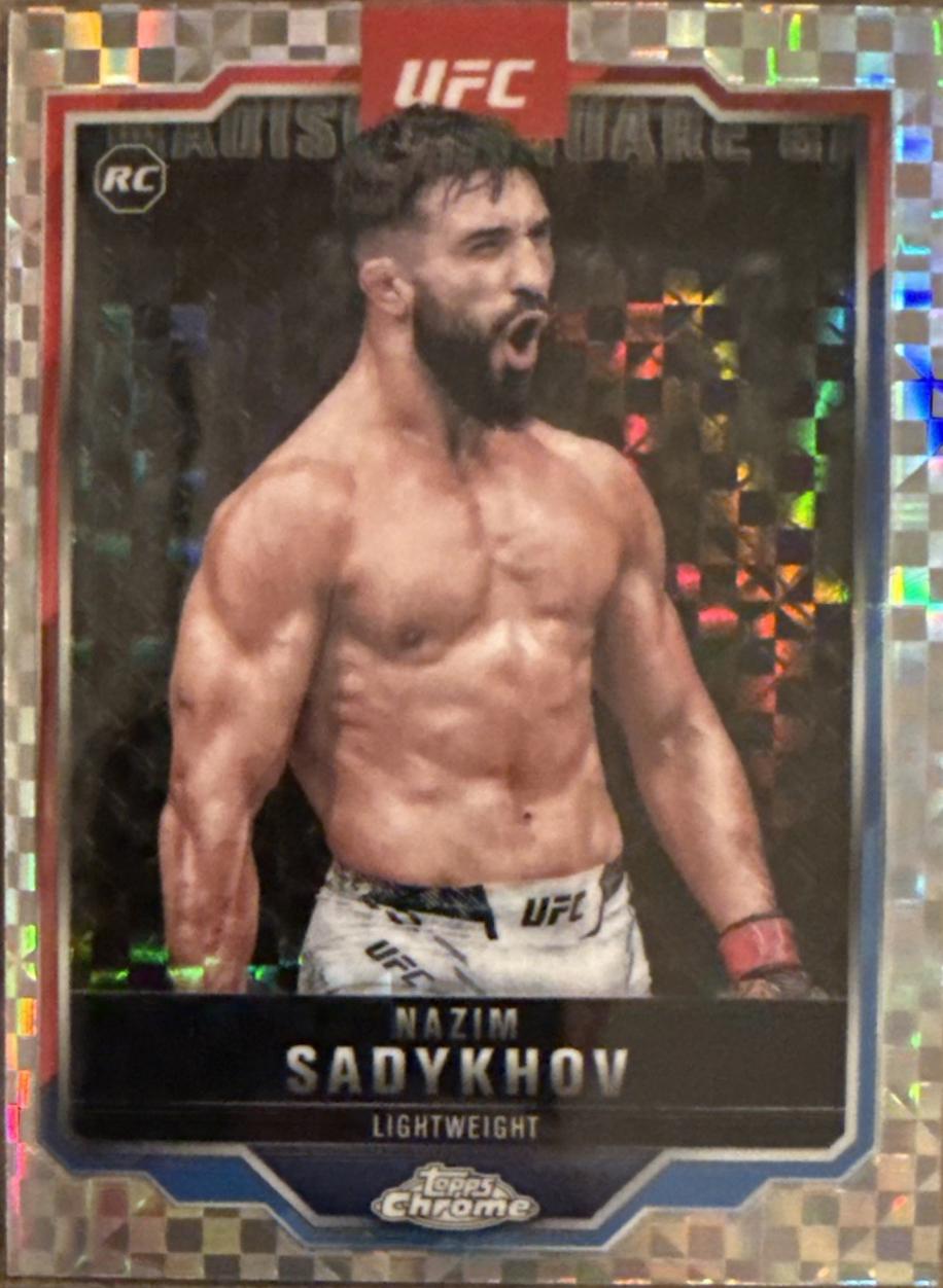 Nazim Sadykhov 2025 Topps Chrome UFC Base #157 X-Fractor