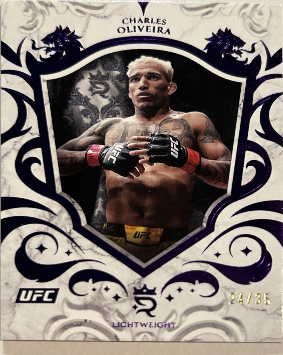 Charles Oliveira 2025 Topps Royalty UFC Base #73 Purple