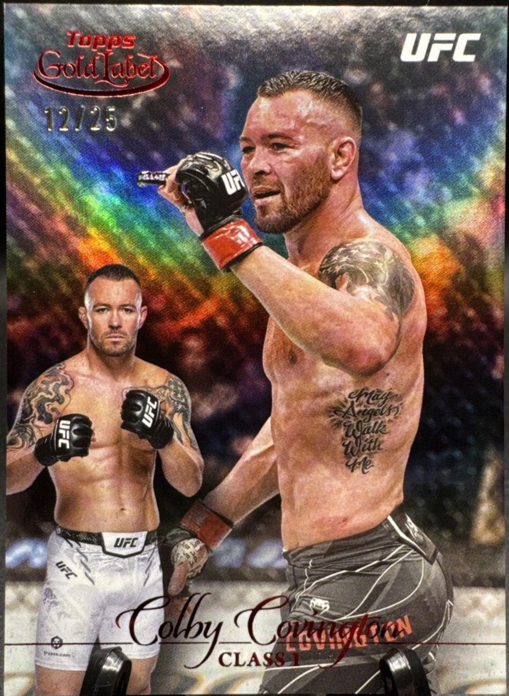 Colby Covington 2024 Topps Gold Label UFC Base Class I #88 Black