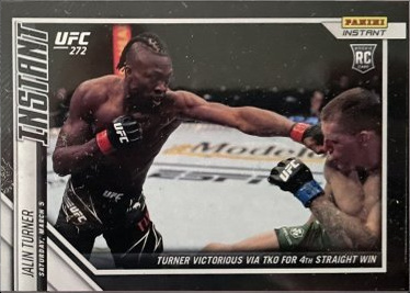 Jalin Turner 2022 Panini Instant UFC Base #16 Black