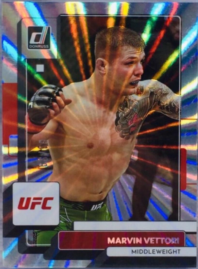 Marvin Vettori 2023 Panini Donruss UFC Base #85 Laser