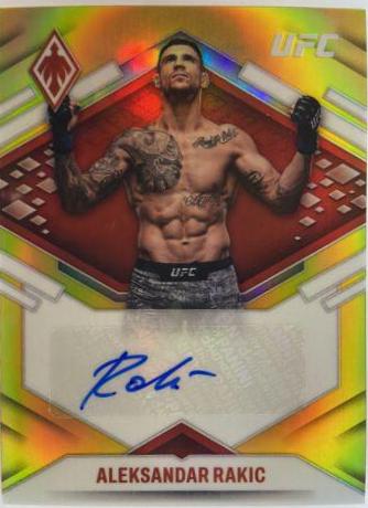 Aleksandar Rakic 2022 Panini Chronicles UFC Phoenix Autographs #21 Red