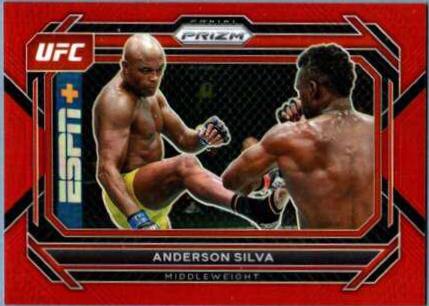 Anderson Silva 2023 Panini Prizm UFC Base #76 Red