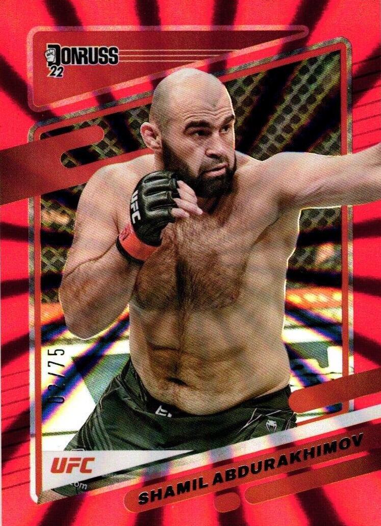 Shamil Abdurakhimov 2022 Panini Donruss UFC Base #168 Red