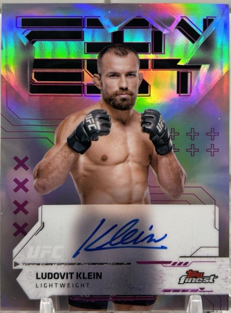 Ludovit Klein 2025 Topps Finest UFC Finest Autographs #FA-LK Refractor
