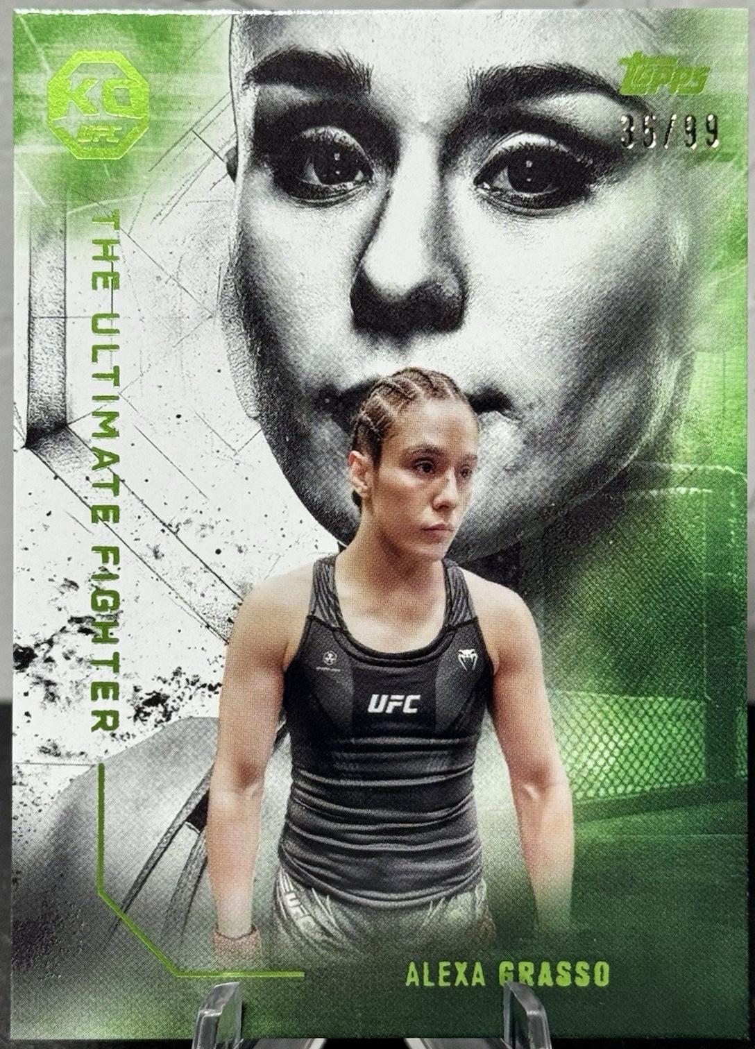 Alexa Grasso 2025 Topps Knockout UFC The Ultimate Fighter #UF-19 Lime Green