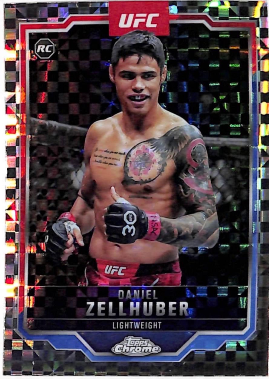 Daniel Zellhuber 2025 Topps Chrome UFC Base #189 X-Fractor