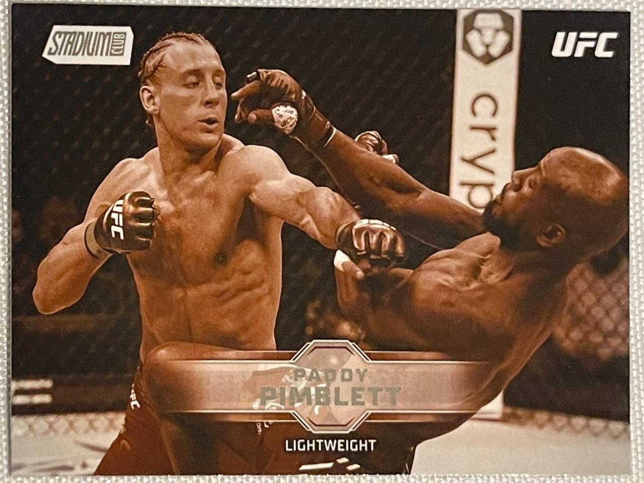 Paddy Pimblett 2026 Topps Stadium Club UFC Base #9 Sepia