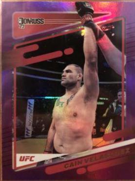 Cain Velasquez 2022 Panini Donruss UFC Base #125 Purple Flood