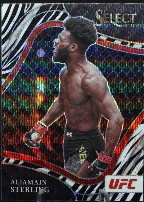 Aljamain Sterling 2022 Panini Select UFC Octagonside #215 Zebra