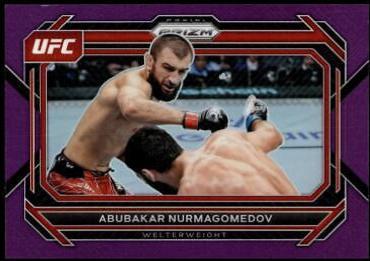 Abubakar Nurmagomedov 2023 Panini Prizm UFC Base #33 Purple