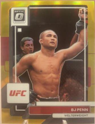 BJ Penn 2023 Panini Donruss Optic UFC Base #90 Gold