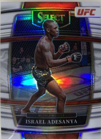 Israel Adesanya 2022 Panini Select UFC Concourse #25 White