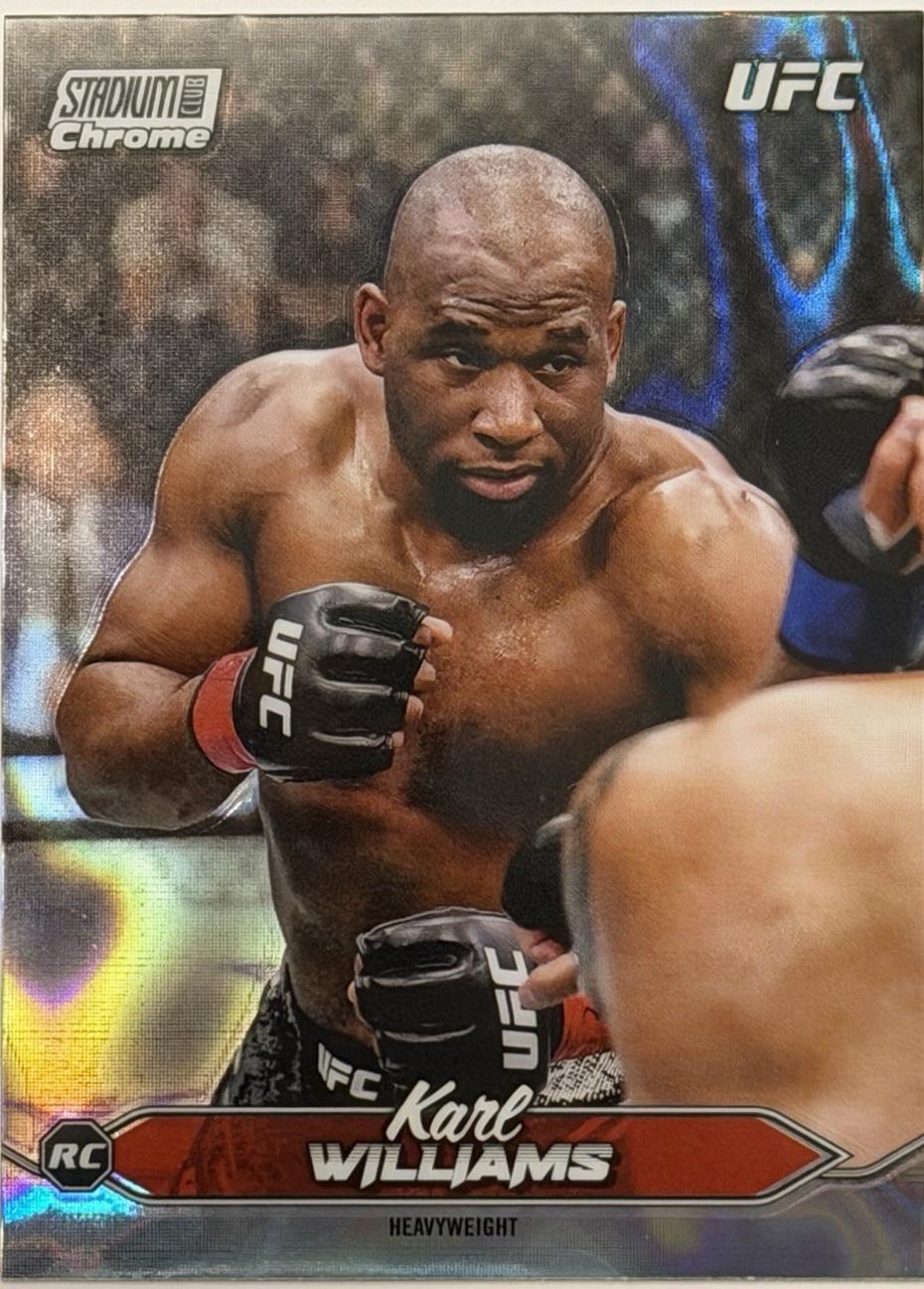 Karl Williams 2025 Topps Stadium Club UFC Base Chrome #C-132 Lava