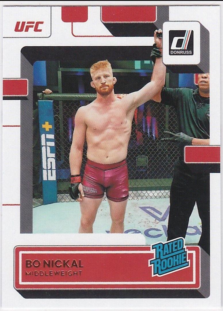 Bo Nickal 2023 Panini Donruss UFC Base #203 Press Proof Silver