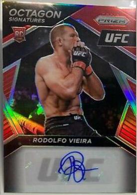 Rodolfo Vieira 2021 Panini Prizm UFC Octagon Signatures #OS-RDF Red