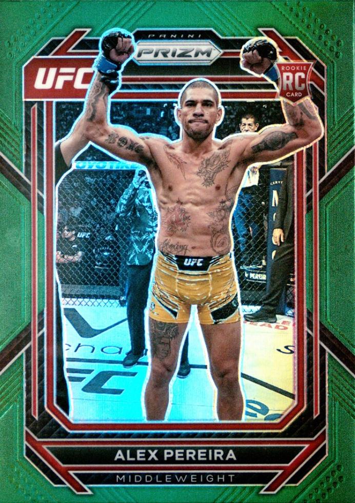 Alex Pereira 2023 Panini Prizm UFC Base #111 Green