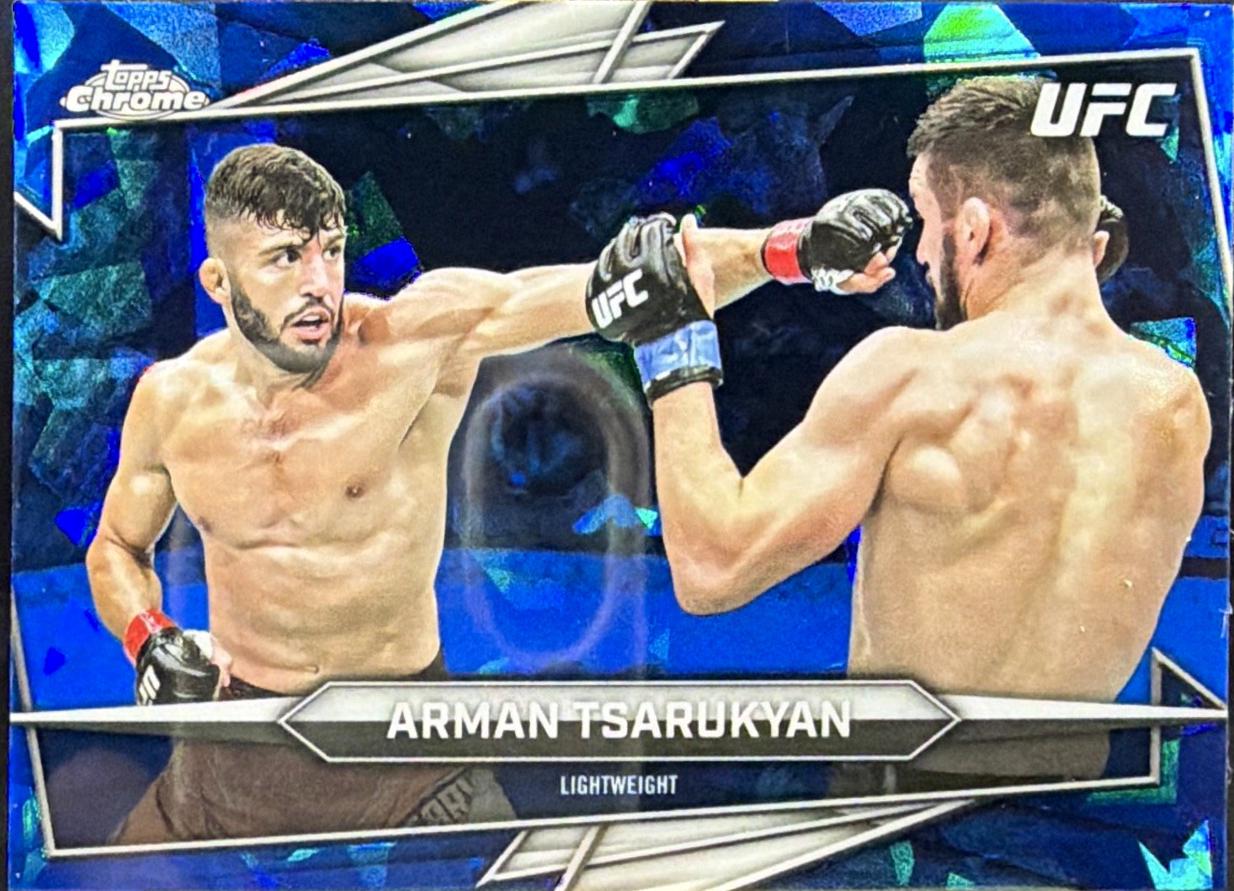 Arman Tsarukyan 2026 Topps Chrome UFC Base #120 Sonar Refractor