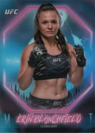 Erin Blanchfield 2025 Topps Midnight UFC Base #8 Black Light